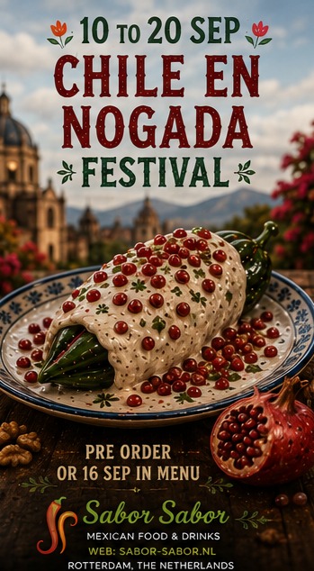 Chiles en Nogada Feest (10 – 20 Sep.)