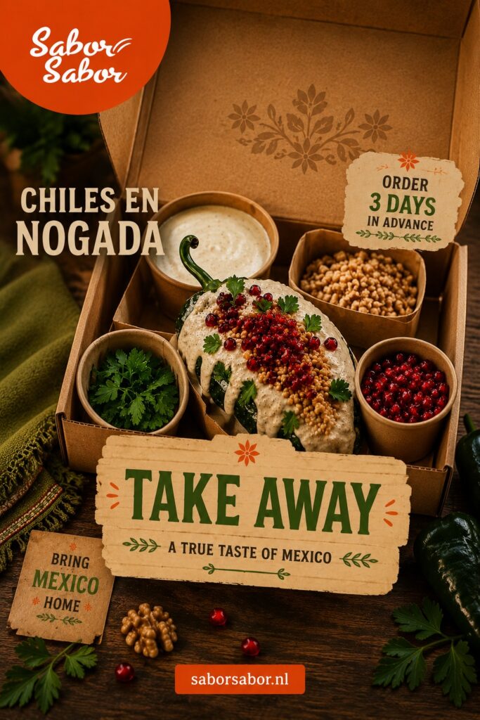 Chiles en Nogada  AFHALEN (10 – 20 Sep.)